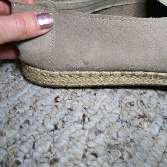 Toms Alpargata Deconstructed Taupe Suede Rope Trimmed Espadrilles - Picture 5 of 11